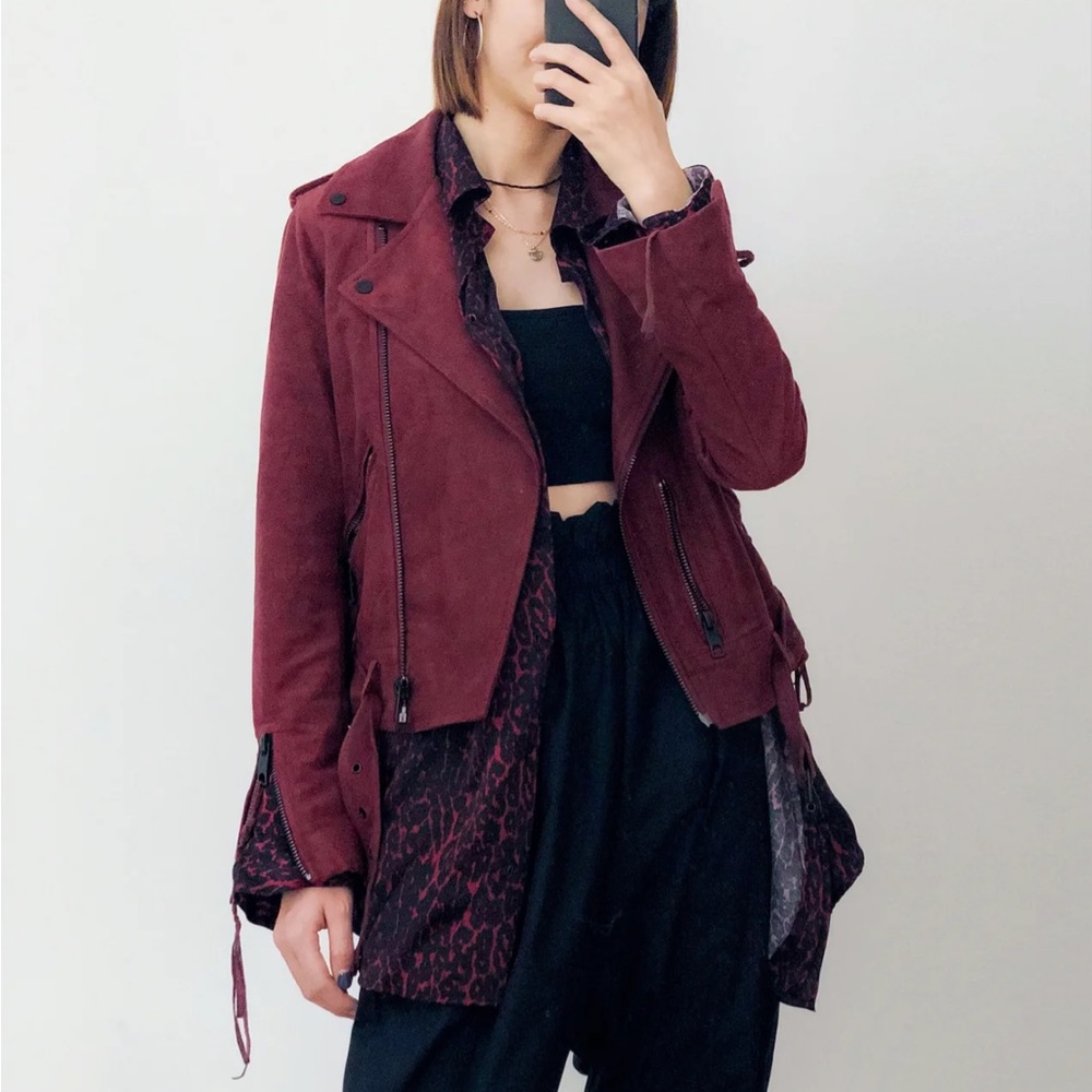 Allsaints leather jacket-Lamb skin